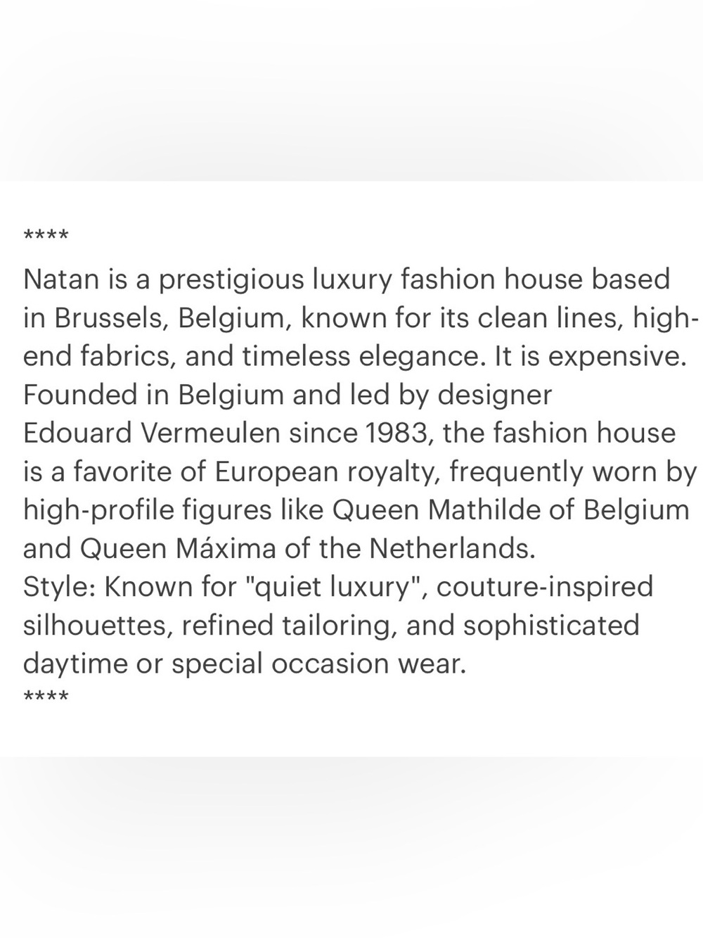 NATAN (luxury) $850 • 18” PTP Small • Scoop Neck Knee-Length Dress Burgundy - Picture 3 of 7